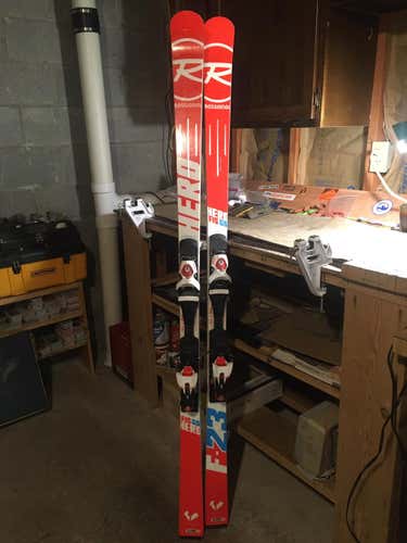 Used 2016 Rossignol Racing Hero FIS GS Pro (175) Skis With Bindings