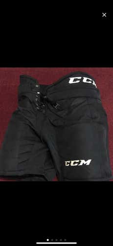 Black Senior Large CCM hp31 Pro Stock Hockey Pants