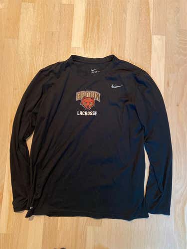 Brown Lacrosse Black Long sleeve Dri Fit