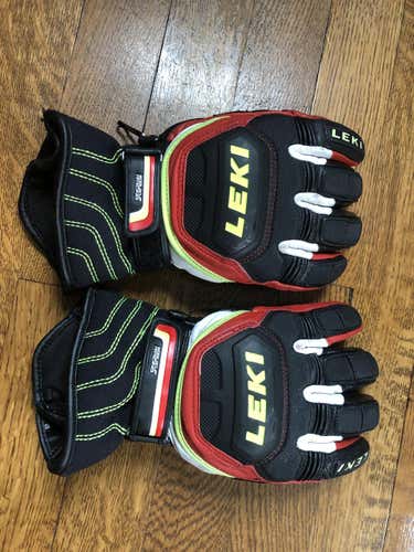 USED LEKI WORLDCUP RACE COACH FLEX S GTX JR Gloves Size 7.0