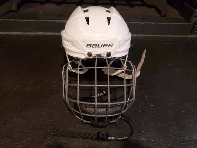 White Used XS Bauer IMS 7.0 Helmet