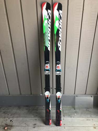 Used Nordica Racing Dobermann WC GS Jr Race Skis 156 With Bindings