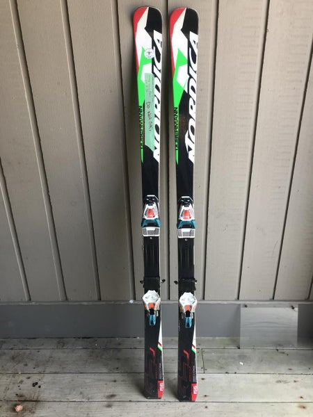 Used Nordica Racing Dobermann WC GS Jr Race Skis 156 With Bindings