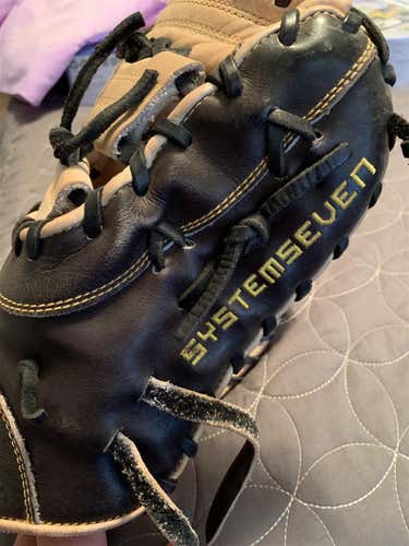 Black High School/College First Base System 7 13" Baseball Glove