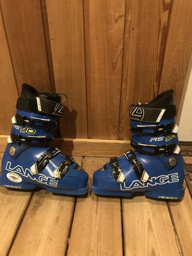 Used Kid's Lange Racing RS 90 SC Ski Boots, Size 24.5, 90 flex