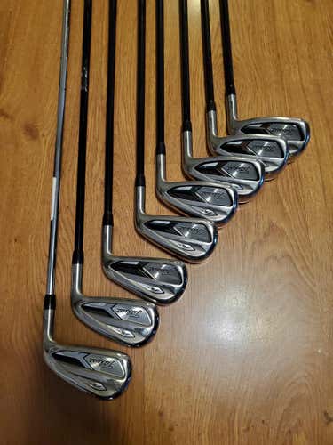 Used Men's Titleist Right Handed 718 AP1 Iron Set Senior Flex Graphite/Steel Shaft