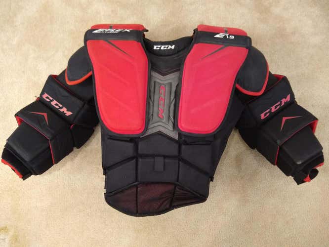 Used Senior Large CCM Extreme Flex Shield E1.9  Chest and Arm Protector Goalie Chest Protector