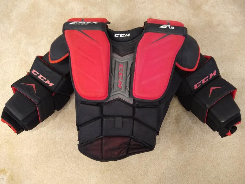 Used Senior Large CCM Extreme Flex Shield E1.9 Chest and Arm Protector Goalie Chest Protector