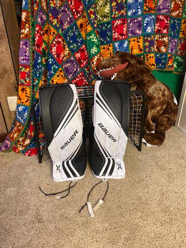 Black Intermediate 32" Bauer Vapor 2X  Goalie Leg Pads