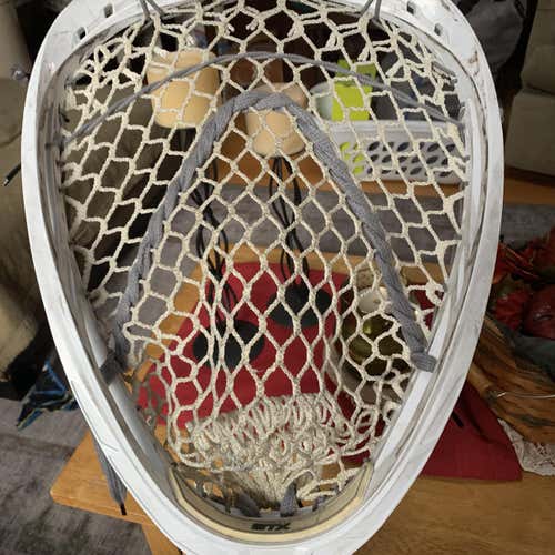 White Used Goalie Strung Shield Head