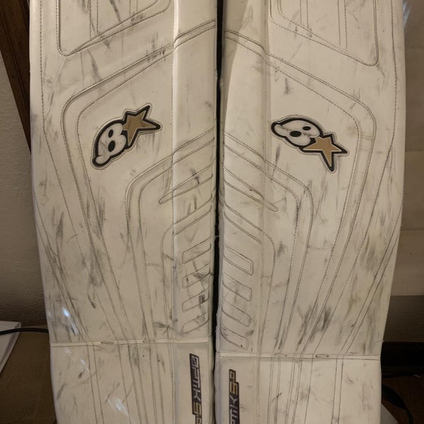 White Intermediate 30" Brian's Optik 9.0 Goalie Leg Pads