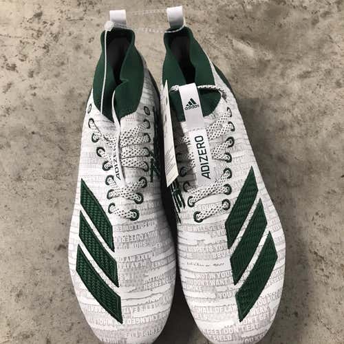 New GREEN ADIDAS ADIZERO 8.0 CLEATS SIZE 10