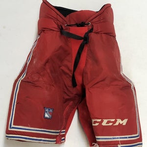 CCM HP70 Custom Pro Stock Hockey Pants Red Medium New York Rangers Used (6867)