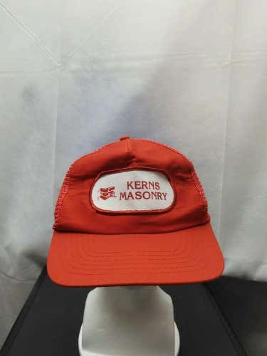 Vintage Kerns Masonry Mesh Trucker Snapback Patch Hat