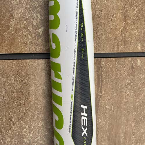 Kid Pitch (9YO-13YO) USSSA Certified Composite Hex Composite (-10) 20 oz 30" Bat