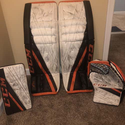 Orange Senior 35" Regular Extreme Flex 3.9  Goalie Full Set