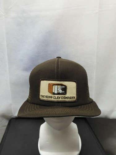 Vintage The Kopp Clay Company Mesh Trucker Patch Hat