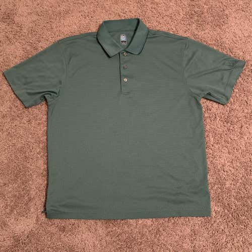 PGA TOUR GREEN POLO SHIRT LARGE