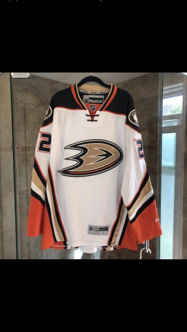 New Anaheim Ducks NHL Hockey Men's Large Reebok Jersey