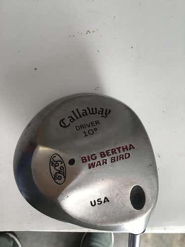 Used Callaway Big Bertha 10.0 Degree Graphite Stiff Golf Drivers