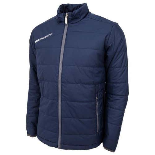 New Bauer Flex Bubble Jacket Adult Navy Large