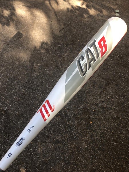 Kid Pitch (9YO-13YO) USSSA Certified Alloy CAT 8 (-8) 22 oz 30" Bat