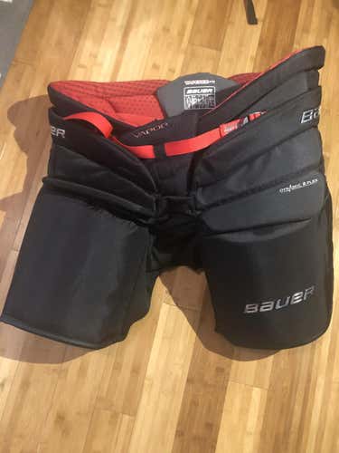 Black Used Senior XL Bauer Hockey Goalie Pants