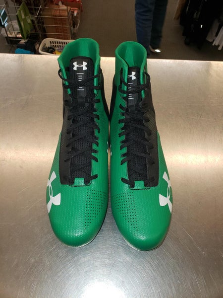 New Men's Under Armour High Top Football Cleats sz. 15