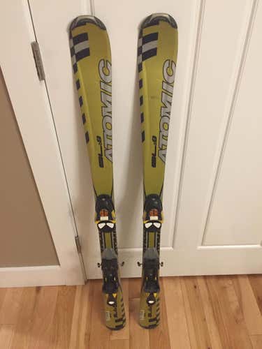 Kid's Used Atomic Racing Race SL Skis With Bindings