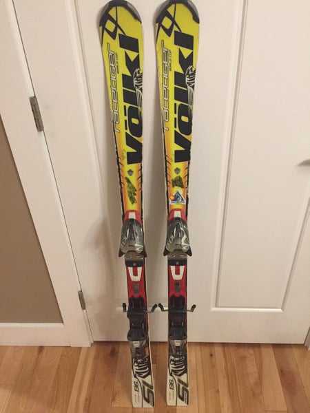 Used Volkl Racing Racetiger SL Skis With Bindings Max Din 10