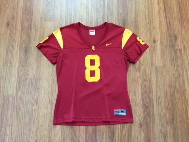 USC Trojans #8 NCAA SUPER AWESOME WOMEN'S CUT Size Medium Football Jersey!
