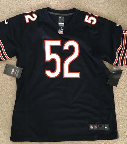 New Youth XL Nike Game Team Jersey Chicago Bears #52