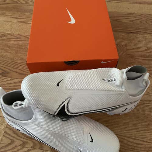 White Men's Molded Cleats High Top