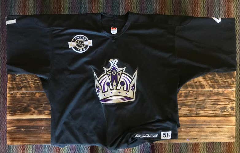 Authentic Jofa Los Angeles Kings Goalie Cut Practice Jersey | Black | Size 58 | Used