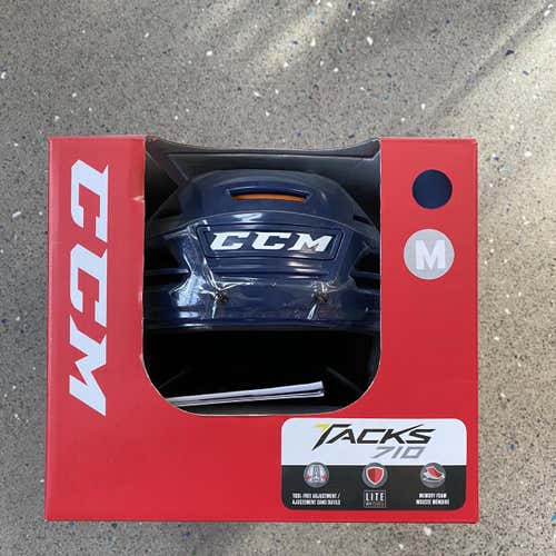 Navy New Medium CCM Tacks 710  Helmet