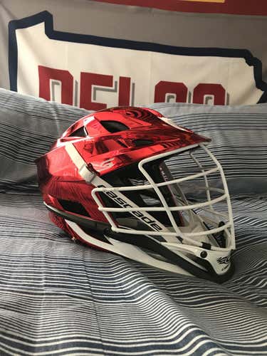 Red Used Player's Cascade S Helmet