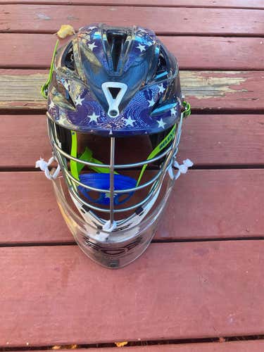 Goalie Helmet With Throat Guard No Drill Holes