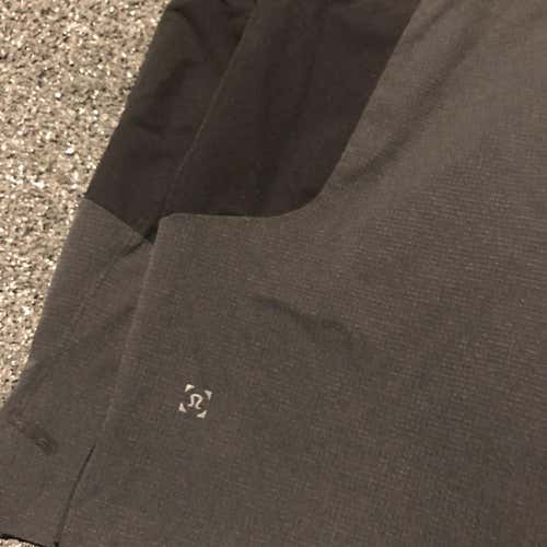 Black And Gray Lululemon Medium Training Shorts 7” Inseam