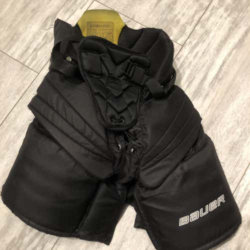 Black Junior Large Bauer Supreme One.7  Hockey Goalie Pants