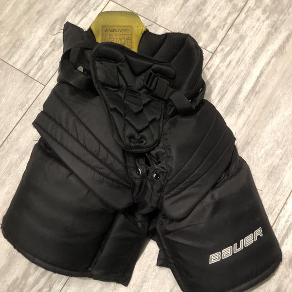 Black Junior Large Bauer Supreme One.7 Hockey Goalie Pants