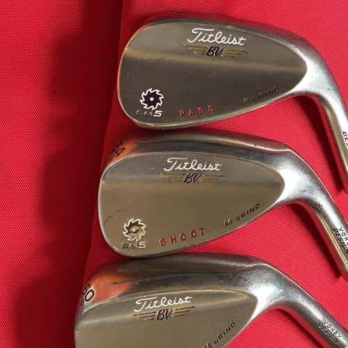 Pass Shoot Score Stamped BV SM5 Wedge Set 50/54/60