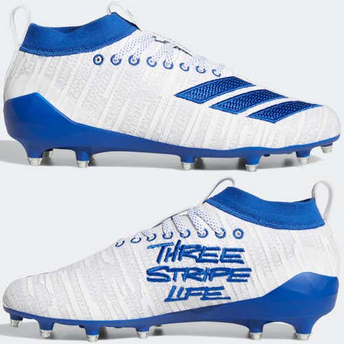 Men's Size 9.5 - New adidas Men's adizero 8.0 Three Stripe Life Football Cleats