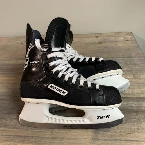 Senior Bauer Impact 100 Regular Width  Size 7 Hockey Skates
