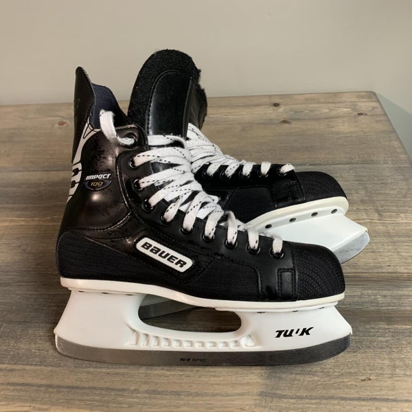 Senior Bauer Impact 100 Regular Width Size 7 Hockey Skates
