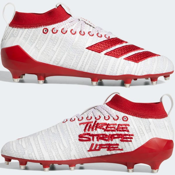 Men's Size 10.5 - New adidas Men's adizero 8.0 Three Stripe Life Football Cleats