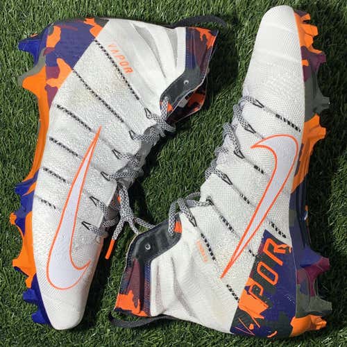 White Men's Molded Cleats High Top