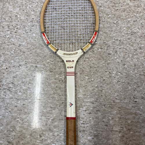 Antique Dunlop Gold Cup Tennis Racquet