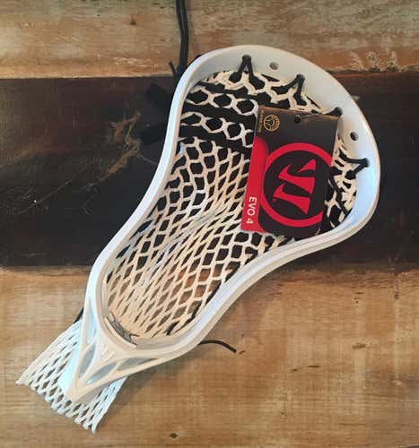New Warrior Lacrosse EVO 4 Strung Head White
