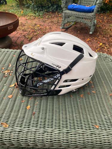 White Adult Player's Cascade CPV-R Helmet