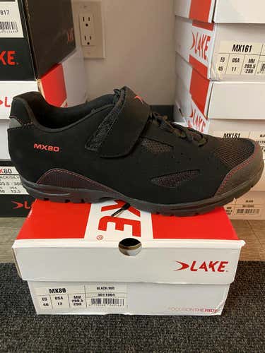New Size 12 Lakes MX80 Bike Shoes